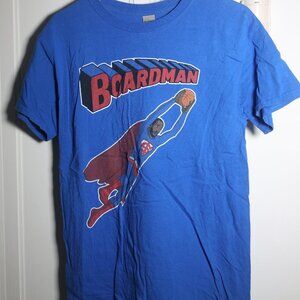 Kawai Leonard NBA Boardman Superman Shirt Size Medium M Blue Basketball